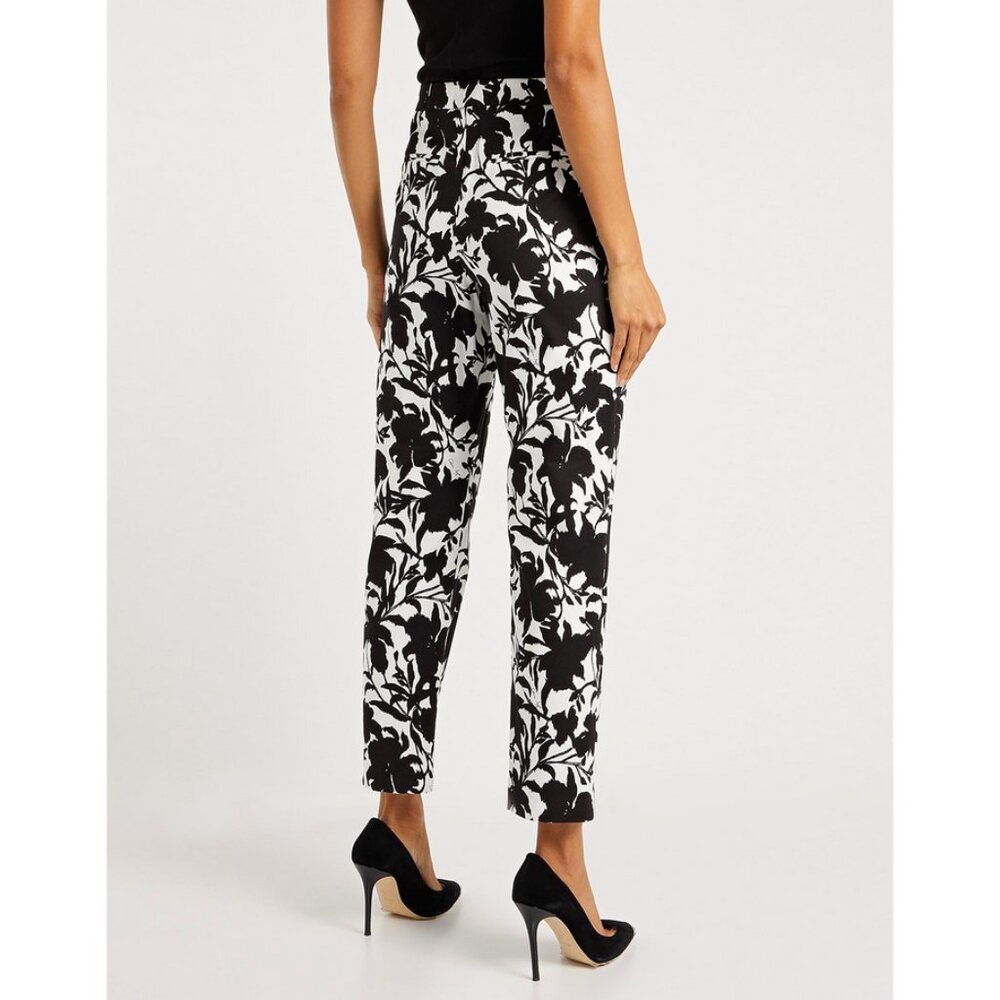 Adam Lippes Printed Cotton-Blend Straight Leg Flared Pants Work Wear Quit Luxury - Picture 2 of 16